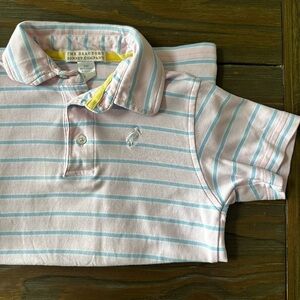 The Beaufort Bonnet Company Pink and Blue Polo Shirt